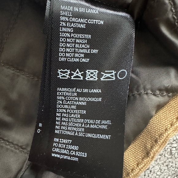 Prana Men’s Trembly Vest in Embark Brown Size Large Primaloft Stretch Canvas - Picture 6 of 8